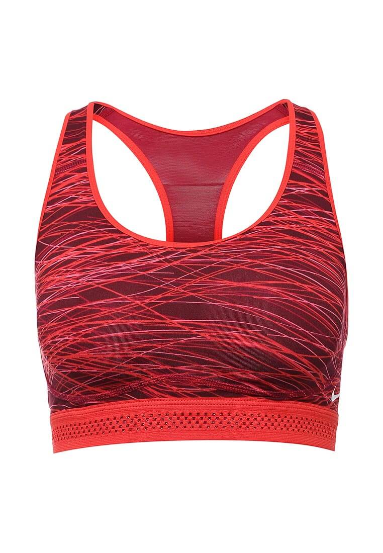 Топ спортивный NIKE PRO FIERCE красный Nike размер S цвет красный  для зала купить за 2 790 руб. в магазине Lauwin.com